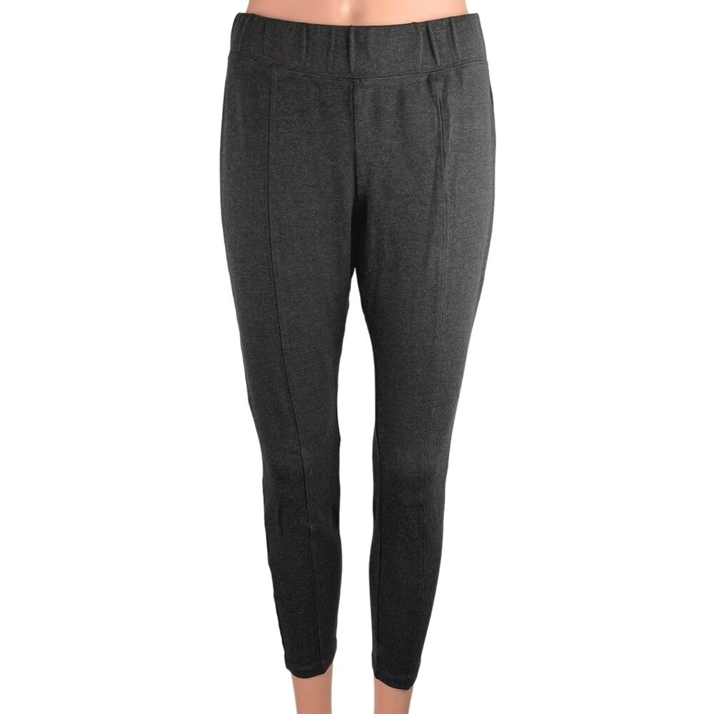 Old Navy Women's Gray Mid Rise Slim Skinny Elastic Waist Tapered Trouser Pants M